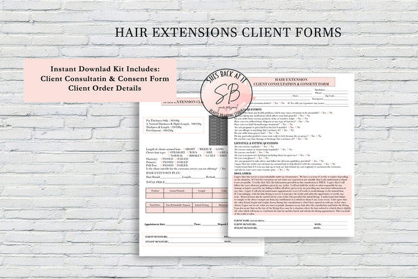 Hair Extensions Client Forms