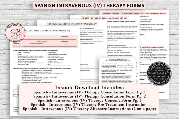 Spanish IV Therapy Consent Form