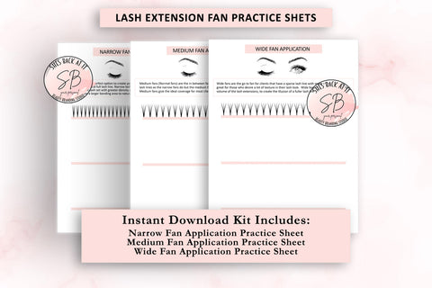 Lash Extension Fan Practice