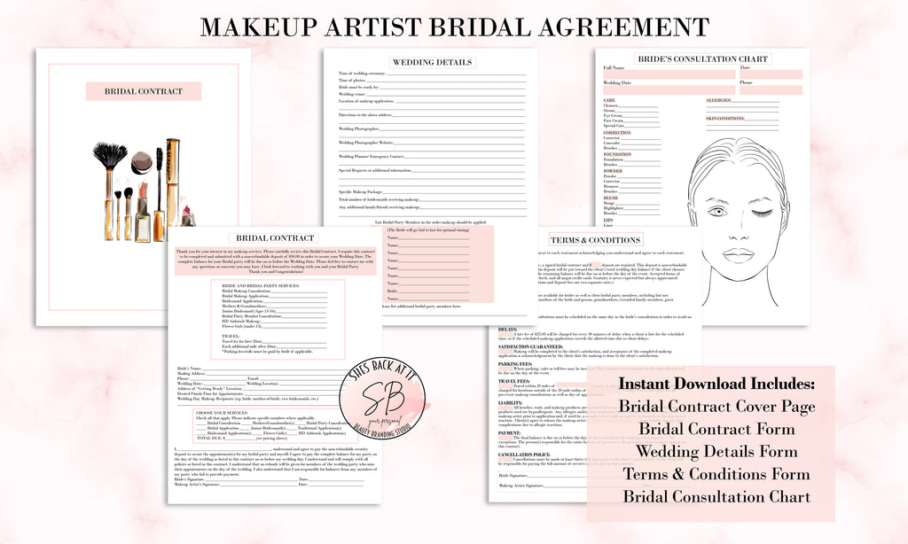 Makeup Artist Bridal Contract