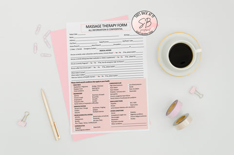 Massage Therapy Intake Form