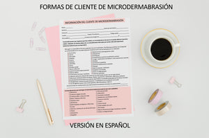 Spanish Microdermabrasion Forms