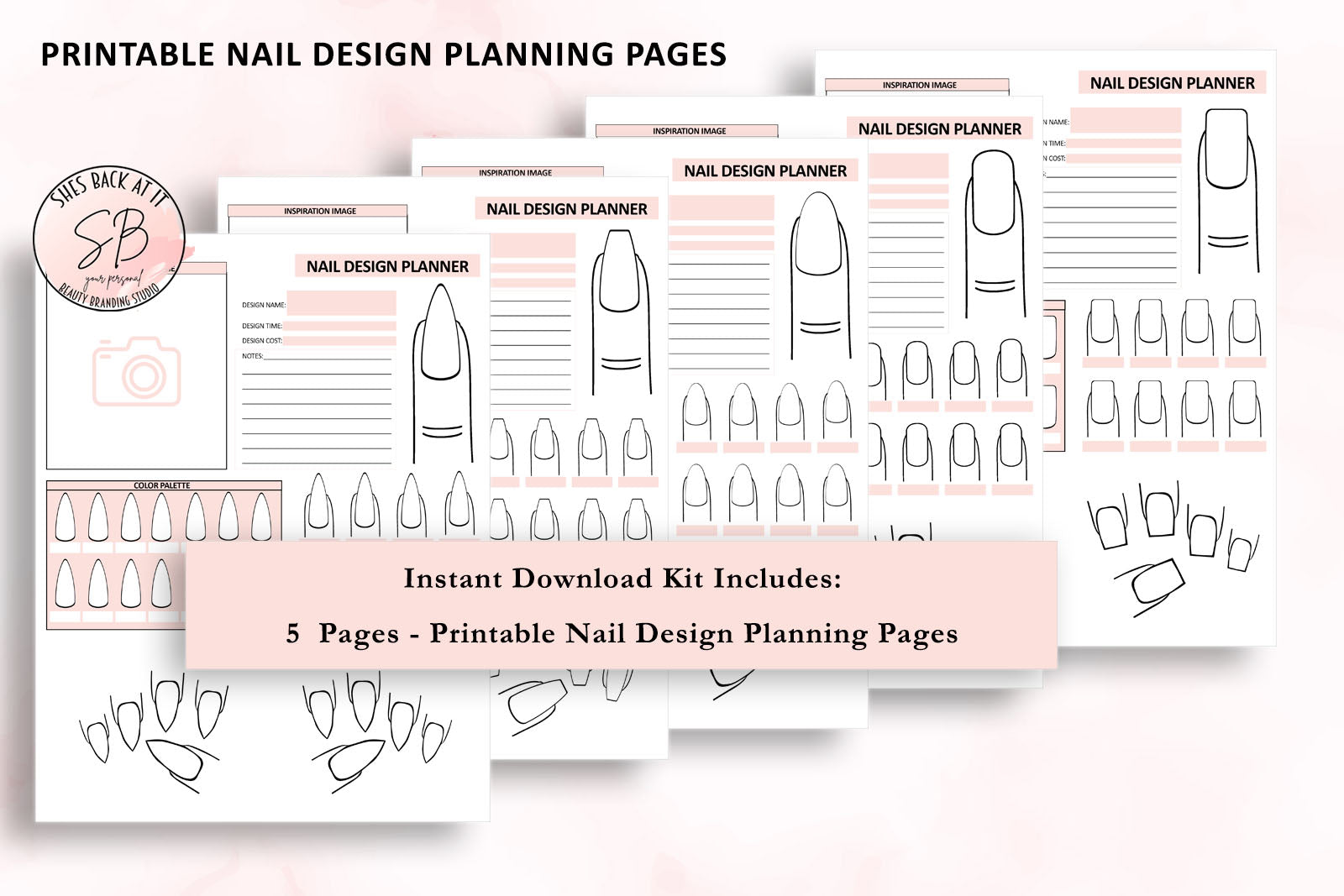 Nail Design Planning Pages