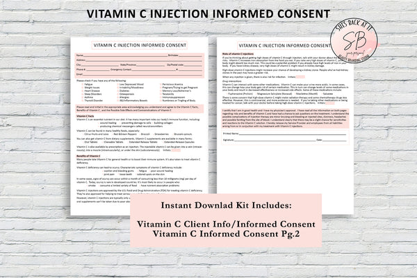 Vitamin C Injections Informed Consent