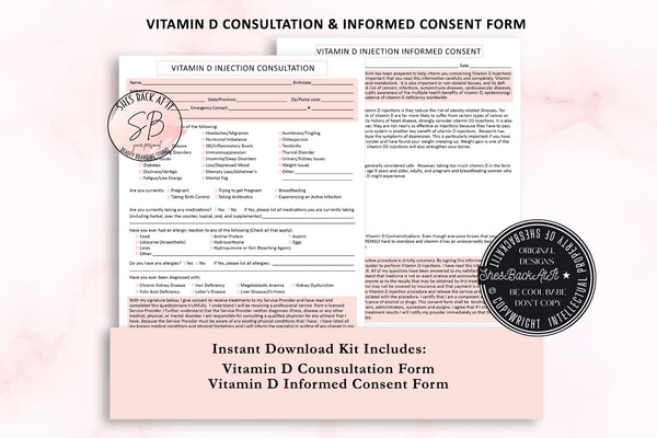 Vitamin D Injection Client Forms