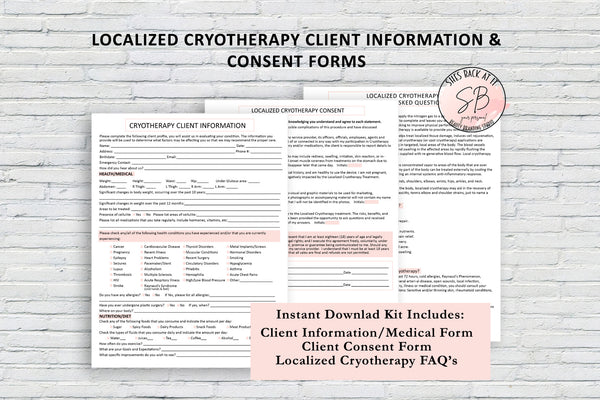 Cryotherapy Client Forms