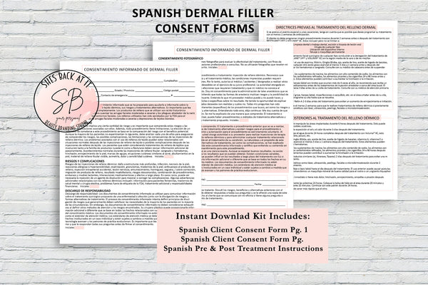 Dermal Filler Consent Form Spanish