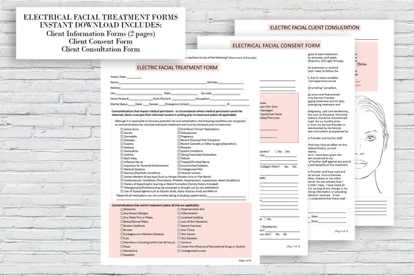 Electrical Facial Client Consultation