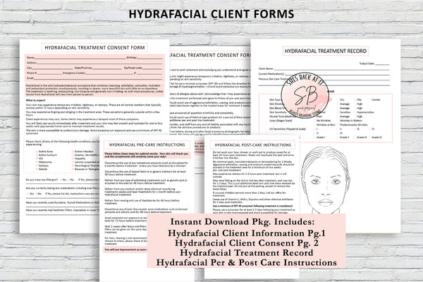 Hydrafacial Client Forms