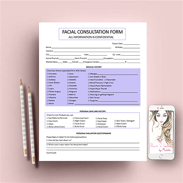 Facial Client Intake Form