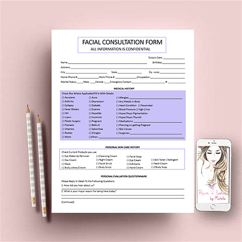 Facial Client Intake Form