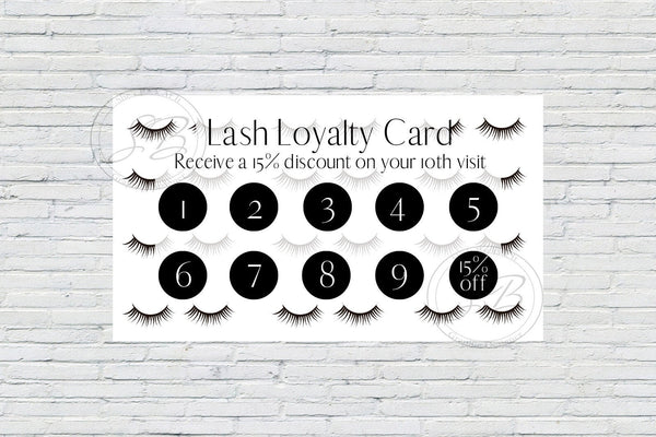 Lashes Loyalty Card