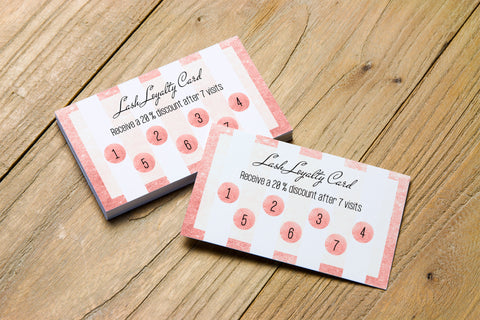 Printable Lash Loyalty Card