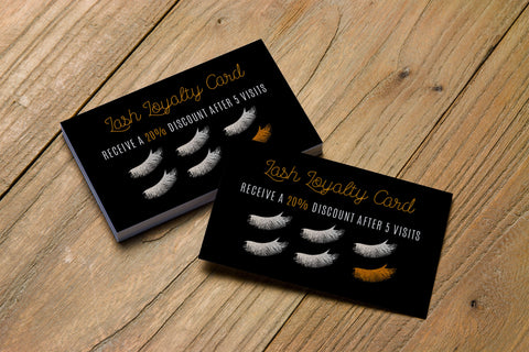 Lash Extension Loyalty Card
