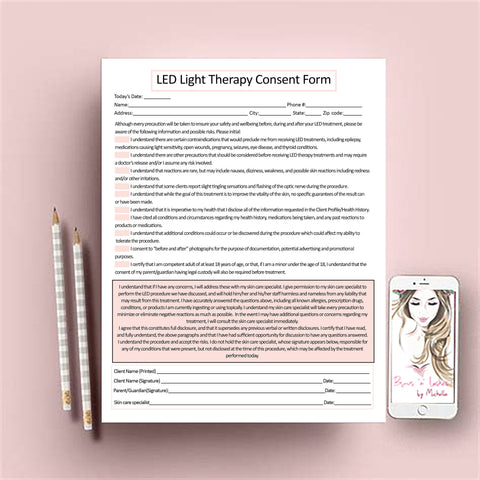 LED Light Therapy Client Forms