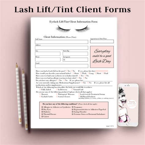 Lash Lift Consent Form