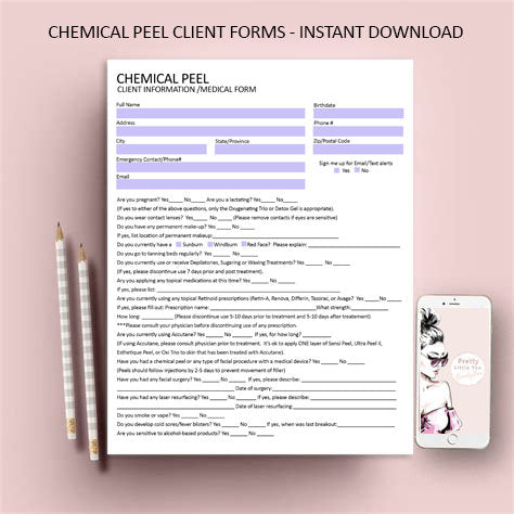 Chemical Peel Consultation Form
