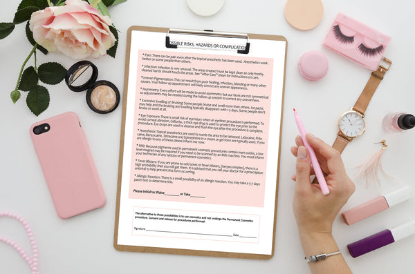 Permanent Makeup Consent Form