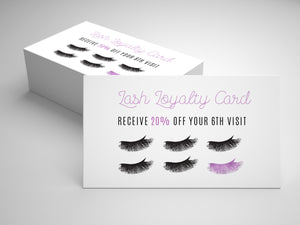 Purple Lash Loyalty Card