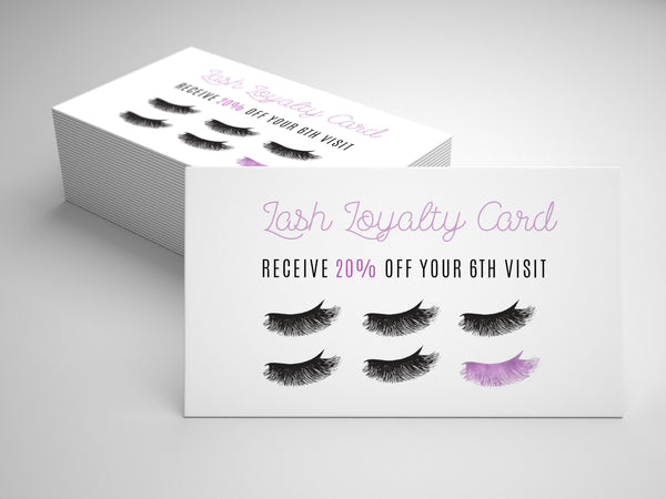 Purple Lash Loyalty Card