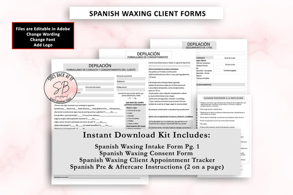 Spanish Waxing Intake Form