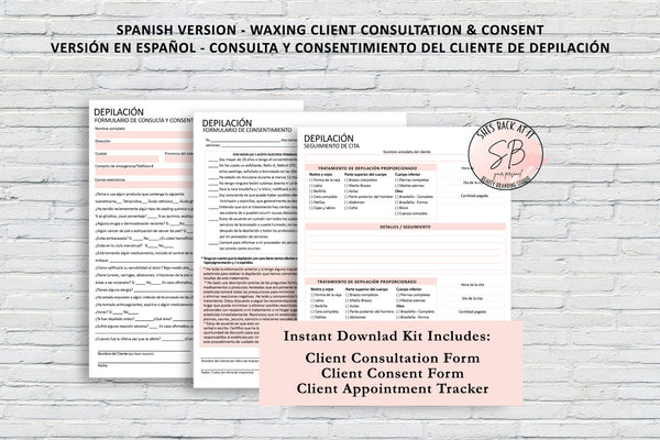 Waxing Consent Form Spanish